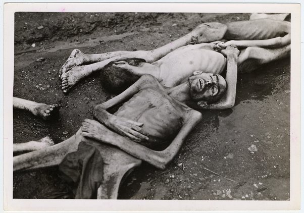 Why Do People Show Pictures Of Abortions? Historical photograph showing emaciated famine victims lying on the ground