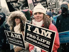 two women at march for life