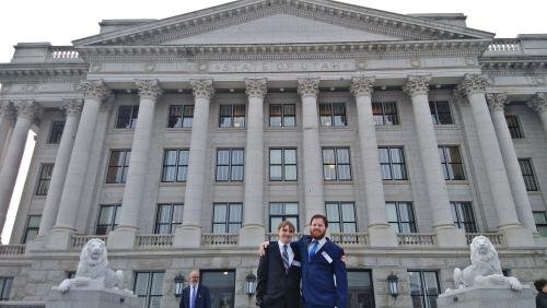 Lifeguard Initiative members at the Utah Capitol supporting pro-life legislation